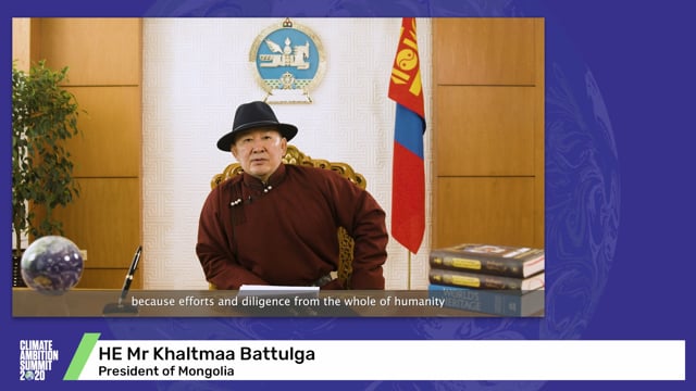 HE Mr Khaltmaa Battulga<br>President of Mongolia