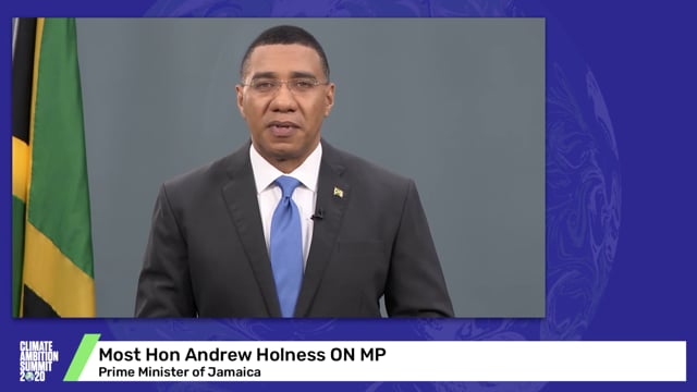 The Most Hon Andrew Holness, ON, MP<br>Prime Minister of Jamaica