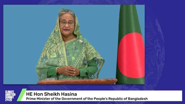 HE Hon Sheikh Hasina<br>Prime Minister of the Government of the People's Republic of Bangladesh