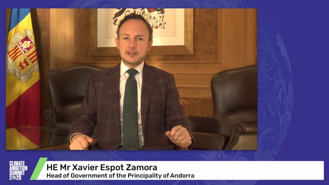 HE Mr Xavier Espot Zamora<br>Head of Government of the Principality of Andorra