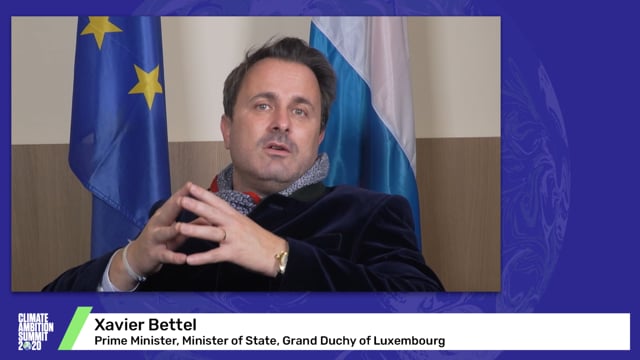 Xavier Bettel<br>Prime Minister, Minister of State, Grand Duchy of Luxembourg