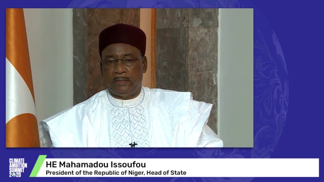HE Mahamadou Issoufou<br>President of the Republic of Niger, Head of State