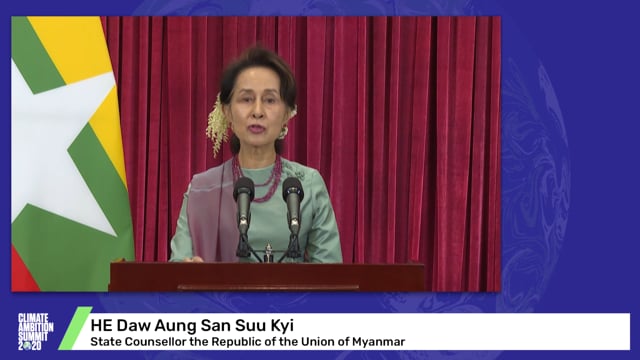 HE Daw Aung San Suu Kyi<br>State Counsellor the Republic of the Union of Myanmar