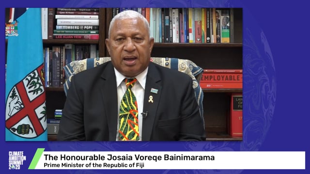 The Hon Josaia Voreqe Bainimarama<br>Prime Minister of the Republic of Fiji