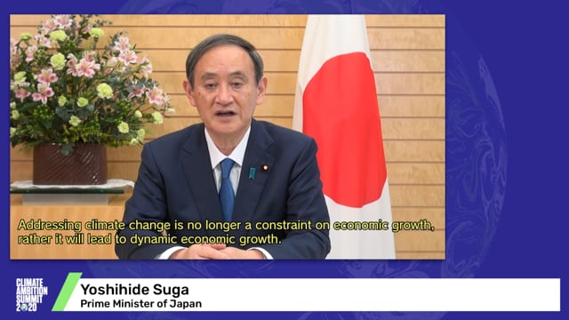 Yoshihide Suga<br>Prime Minister of Japan