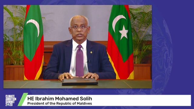 HE Ibrahim Mohamed Solih<br>President of the Republic of Maldives