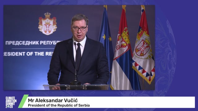 Mr Aleksandar Vučić<br>President of the Republic of Serbia