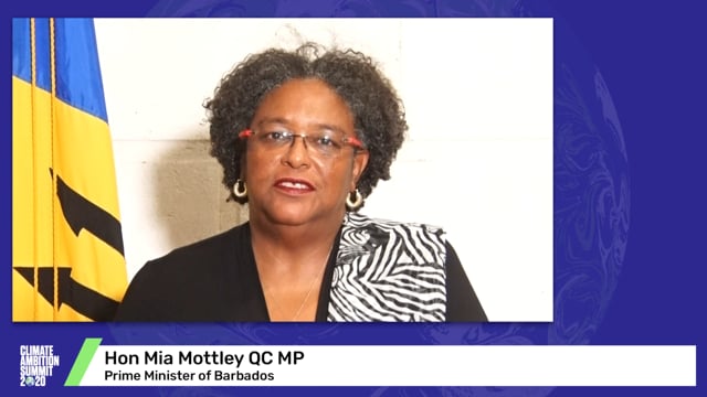 Hon Mia Mottley, QC, MP<br>Prime Minister of Barbados