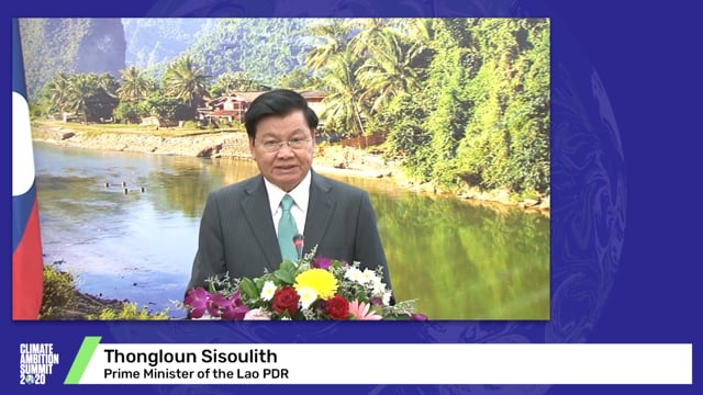 Thongloun Sisoulith<br>Prime Minister of the Lao PDR