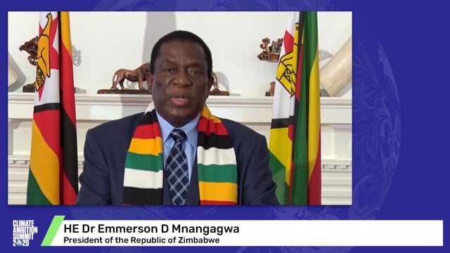 HE Dr Emmerson D. Mnangagwa<br>President of the Republic of Zimbabwe