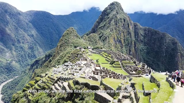 Machu Picchu Carbon Neutral Destination<br>World Tourism Organization